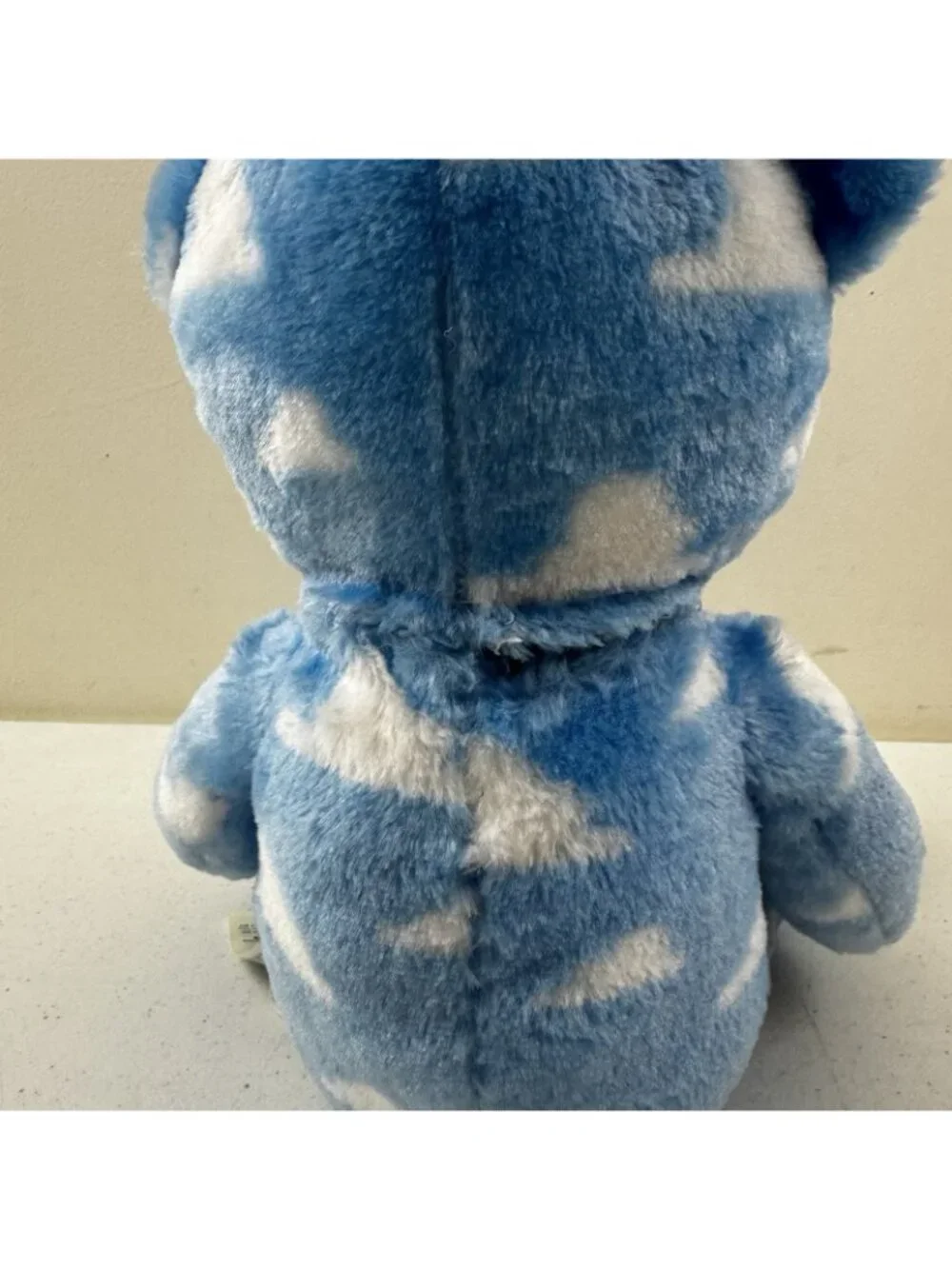 Bear Stash Jar  Blue & White Bear Plush Hide Valuables Secret Storage